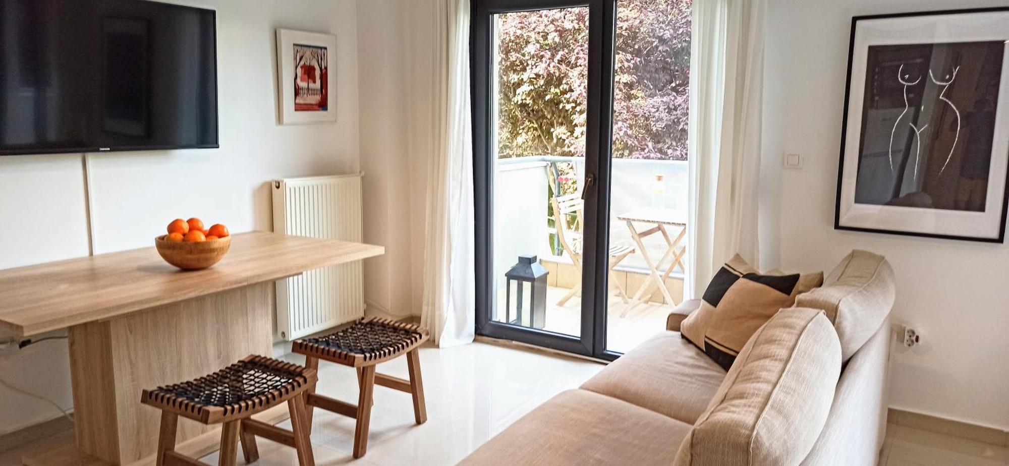 Grand Getaway Suite 300Mts From The Beach Peraía Buitenkant foto
